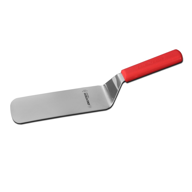 Dexter Sani-Safe Turner, 8" x 3" Blade, Red Handle