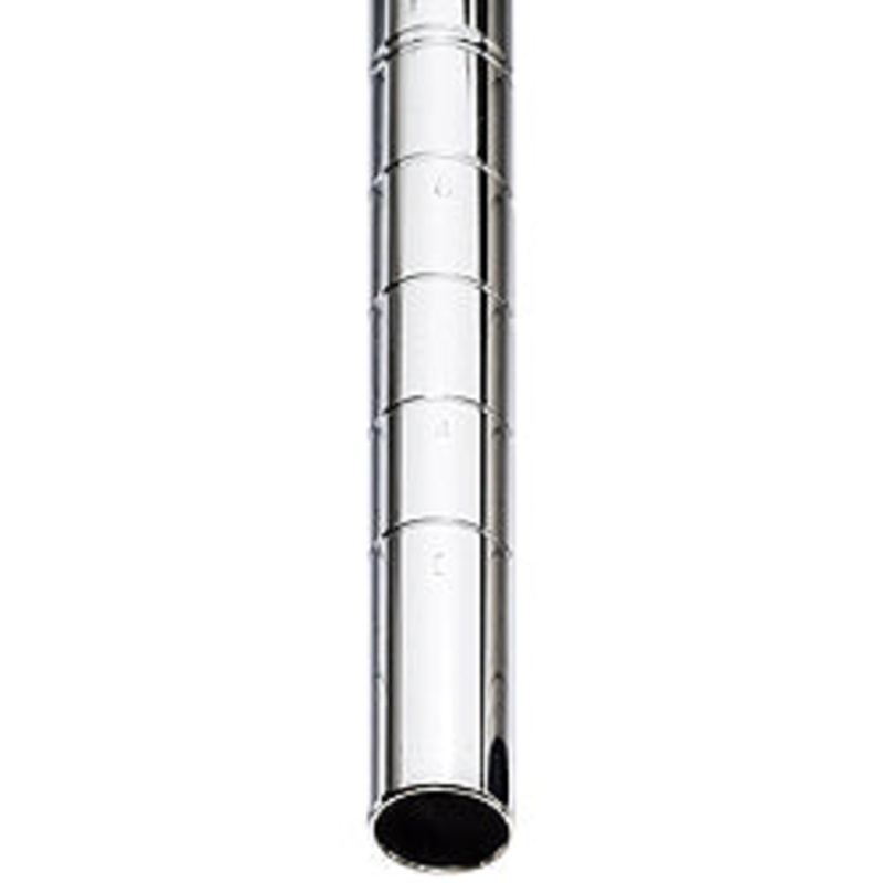 Metro Super Erecta Heavy Duty Wire Shelf Post, 74", Stainless Steel, FINAL SALE