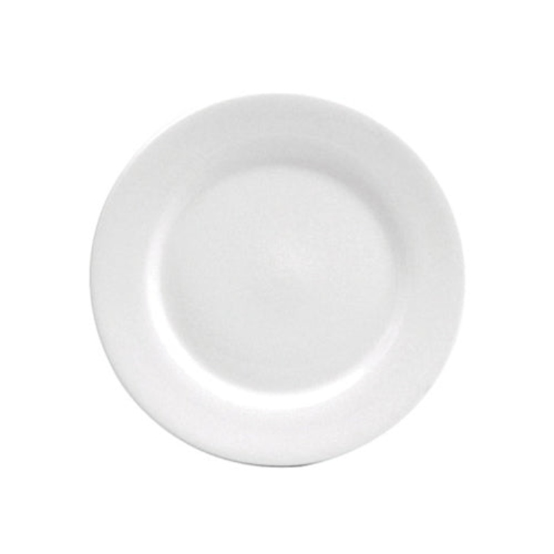 Oneida Bright White Ware Rolled Edge Plate, 8" (36-pack)