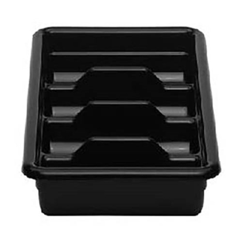 Cambro Cambox Bus Box with 4 Compartments, 11" x 20", Poly Black