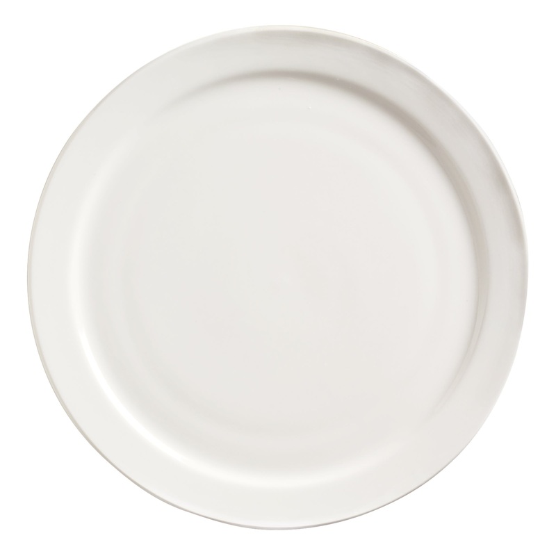 Libbey World Tableware Porcelana Narrow Rim Plate, 6 1/2" (36-pack)