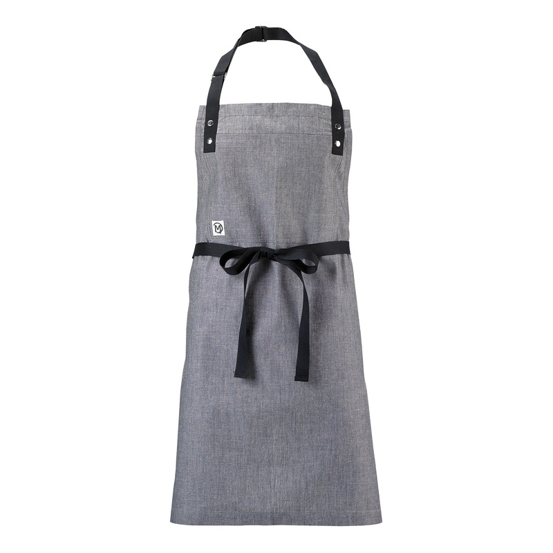 Mercer Metro Edge Odin Bib Apron, Light Grey