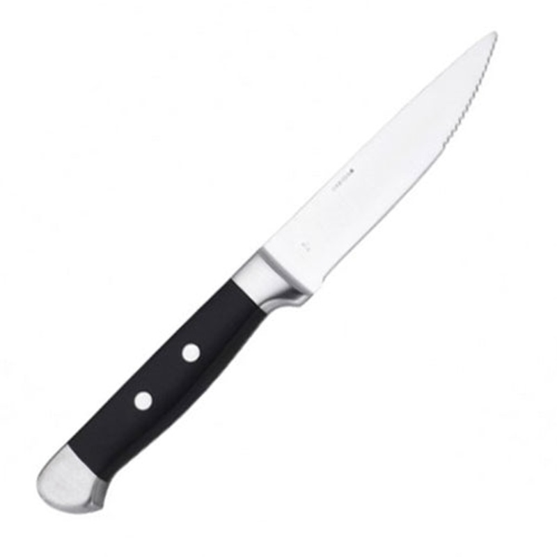 Oneida Ionian Steak Knife, Black Handle (12-pack)