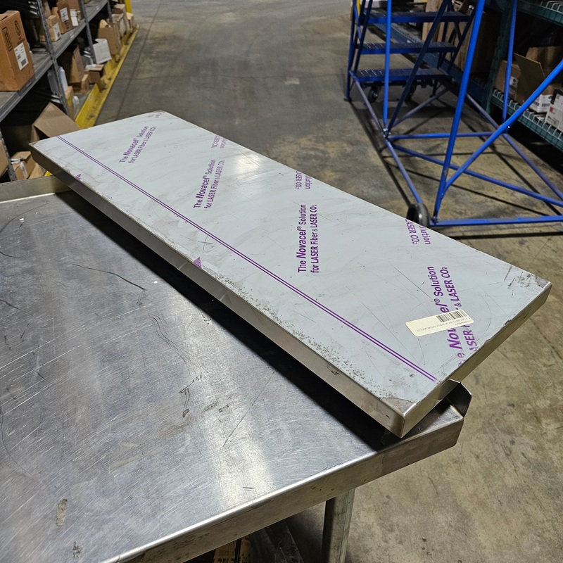 Superco Flat Bottom Shelf, 36" x 12" x 1.5", Stainless Steel, FINAL SALE