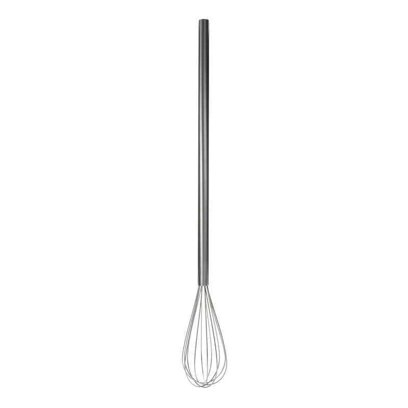 Browne Long Handle Whip, 40", Stainless Steel