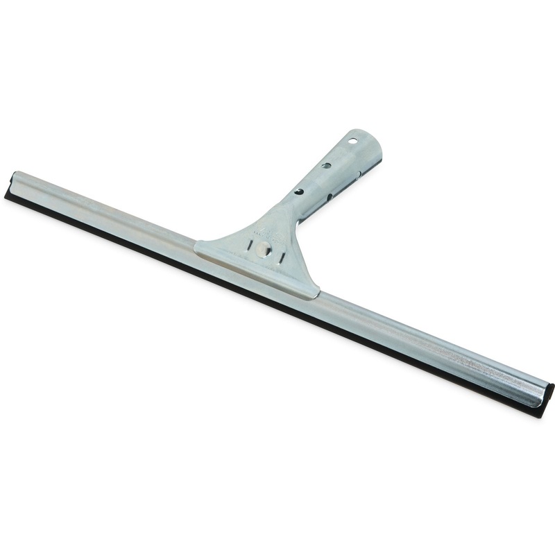 Carlisle Professional Single-Blade Squeegee, Black Rubber, 16"