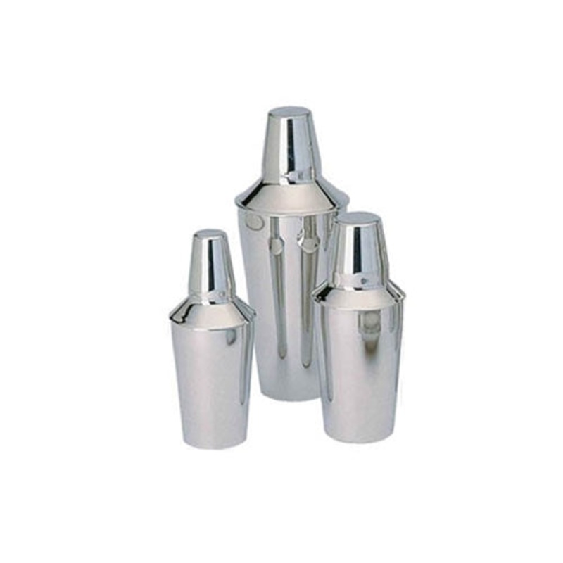 Rabco Cocktail Shaker 3 Piece Set, 16 oz, Stainless Steel
