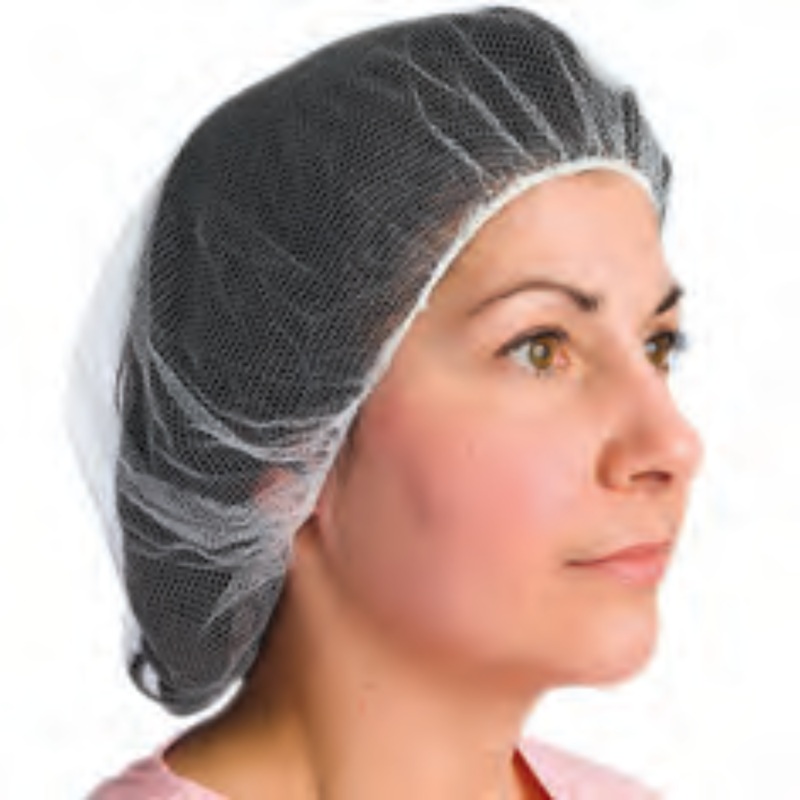 Superior Glove Hairnet, Pleated Style, 21", Blue (100-pack)