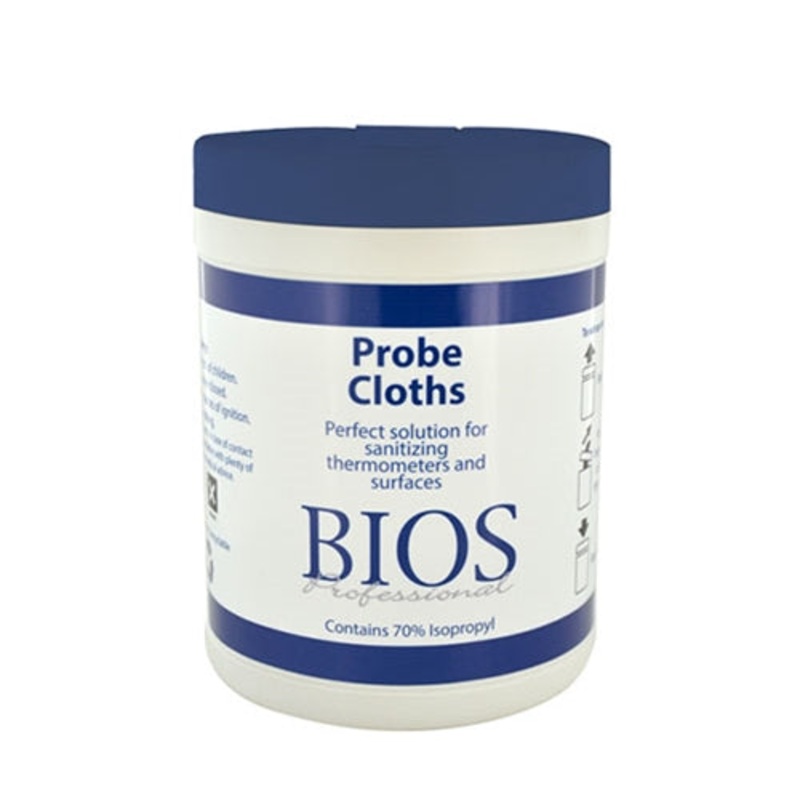 BIOS Thermometer Probe Sanitizing Cloths
