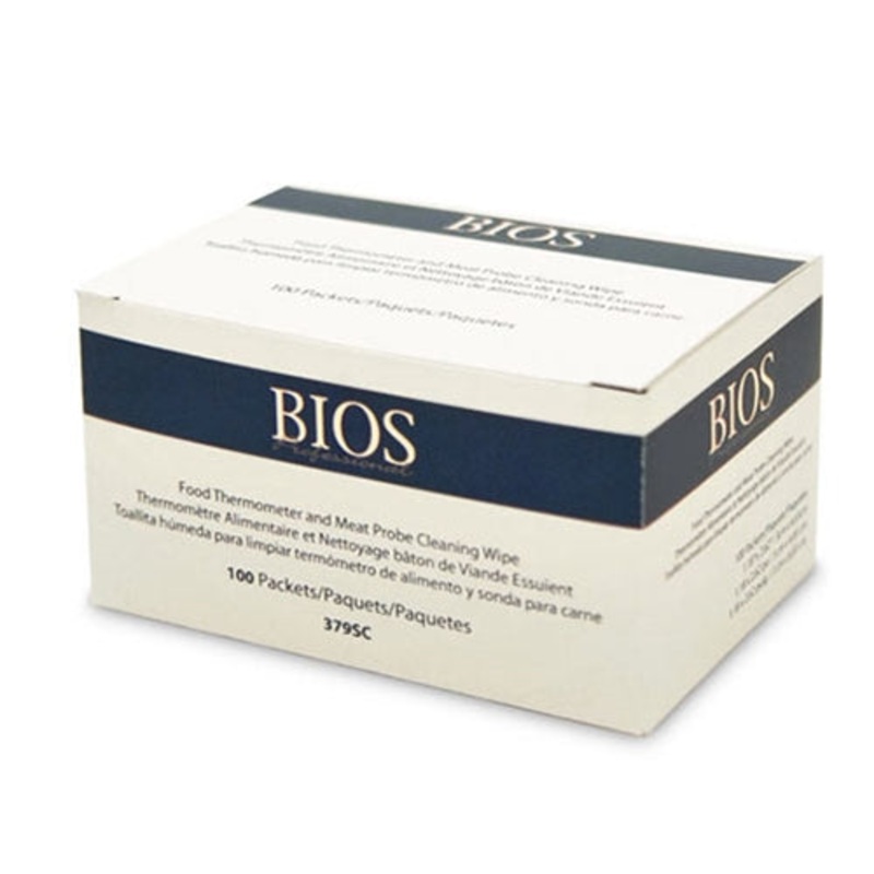 BIOS Thermometer Probe Sanitizing Wipes (100-pack)