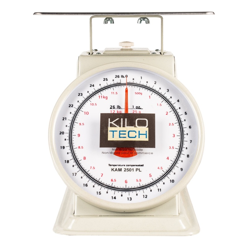 Kilotech KAM 2501PL Mechanical Dial Scale with Platform, 12 kg