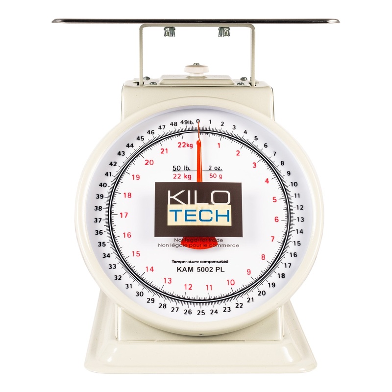 Kilotech KAM 5002PL Mechanical Dial Scale with Platform, 22 kg