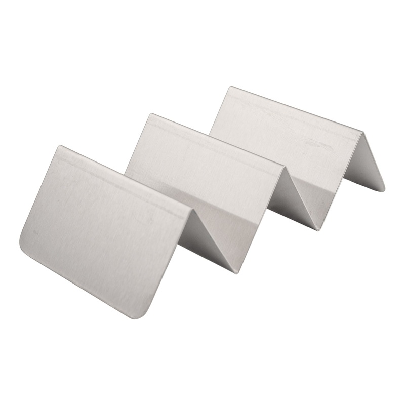American Metalcraft Taco Holder, 2 or 3 Compartment, Stainless Steel