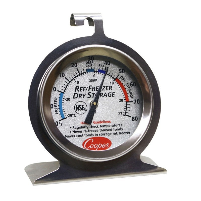 Cooper-Atkins Dial Refrigerator / Freezer Thermometer, Celsius (2-pack)