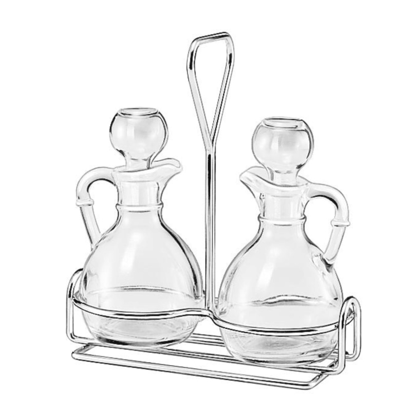Libbey 3 Piece Glass Cruet Set