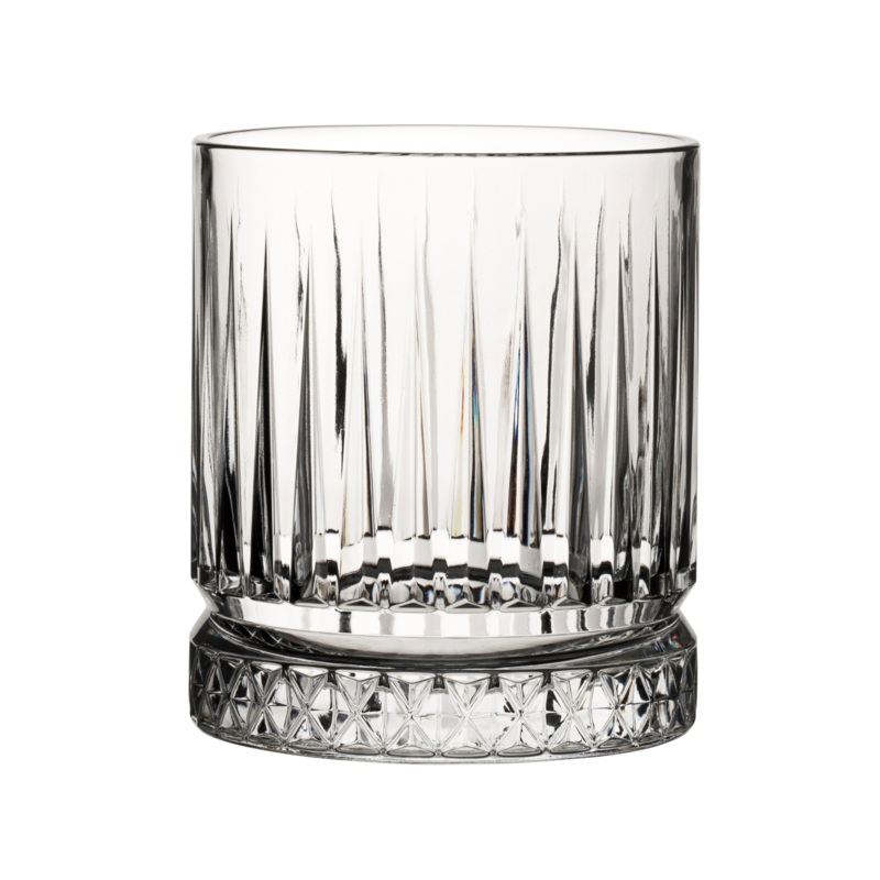 Pasabahce Elysia Double Old Fashioned Glass, 12.5 oz (12-pack)