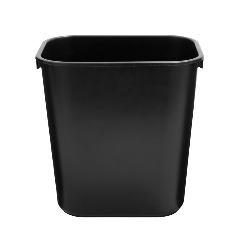 Rubbermaid Wastebasket, 13 Qt, Black