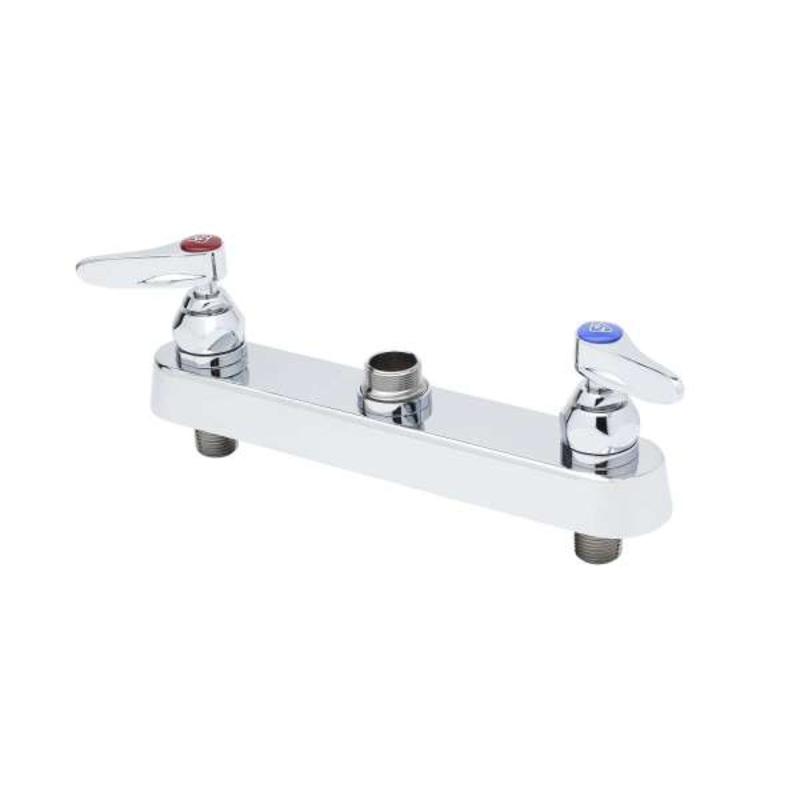 T&S Deck Mount Workboard Faucet Base, 8" Centers, Lever Handles