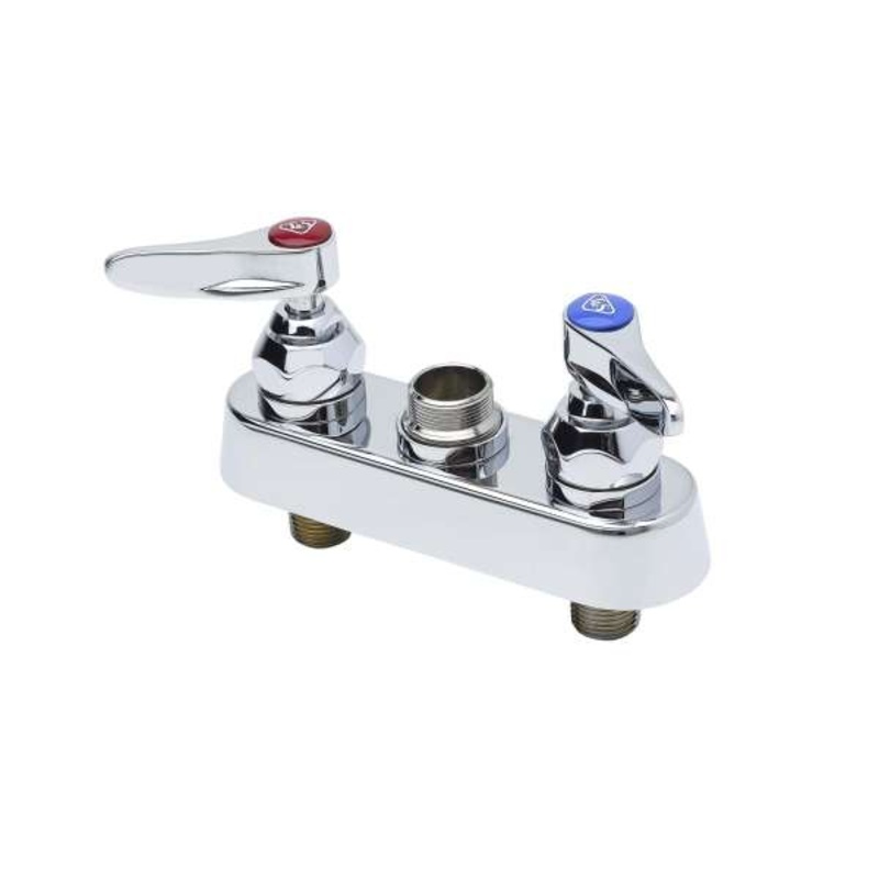T&S Deck Mount Workboard Faucet Base, Lever Handles