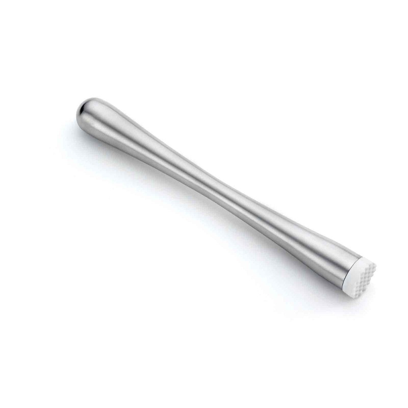 TableCraft Muddler with Plastic Tip, Stainless Steel