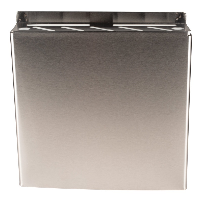 Browne Knife Storage Rack, 12" x 12" x 2.5", Stainless Steel