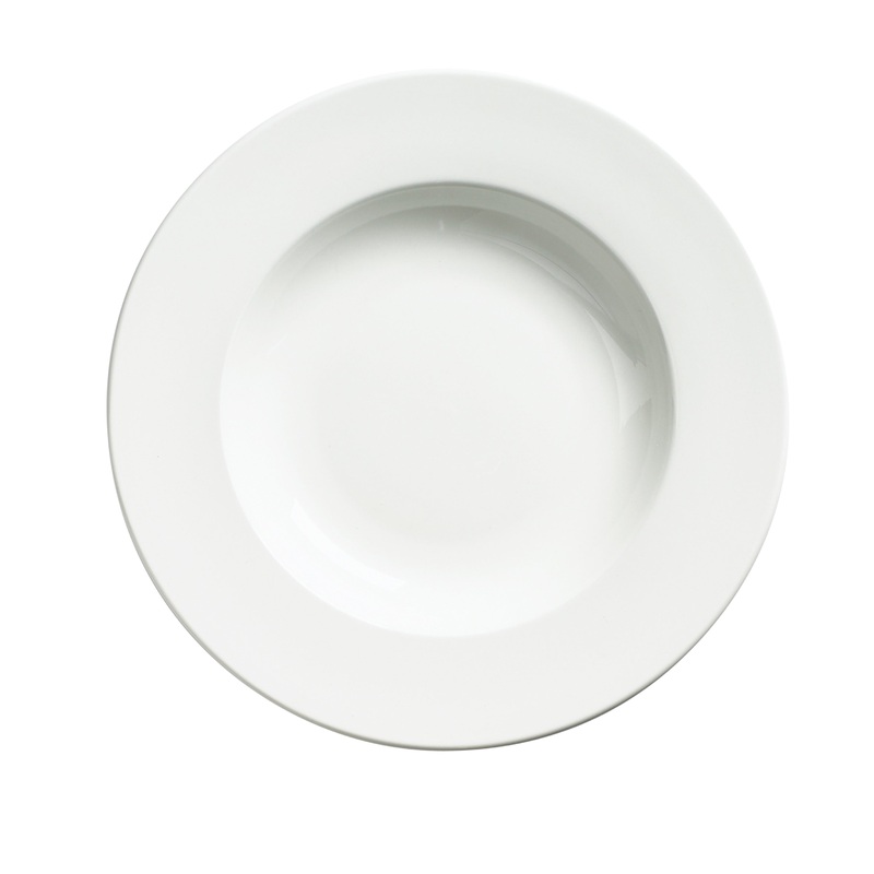 Browne Palm Pasta Bowl, 20 oz, White (12-pack)