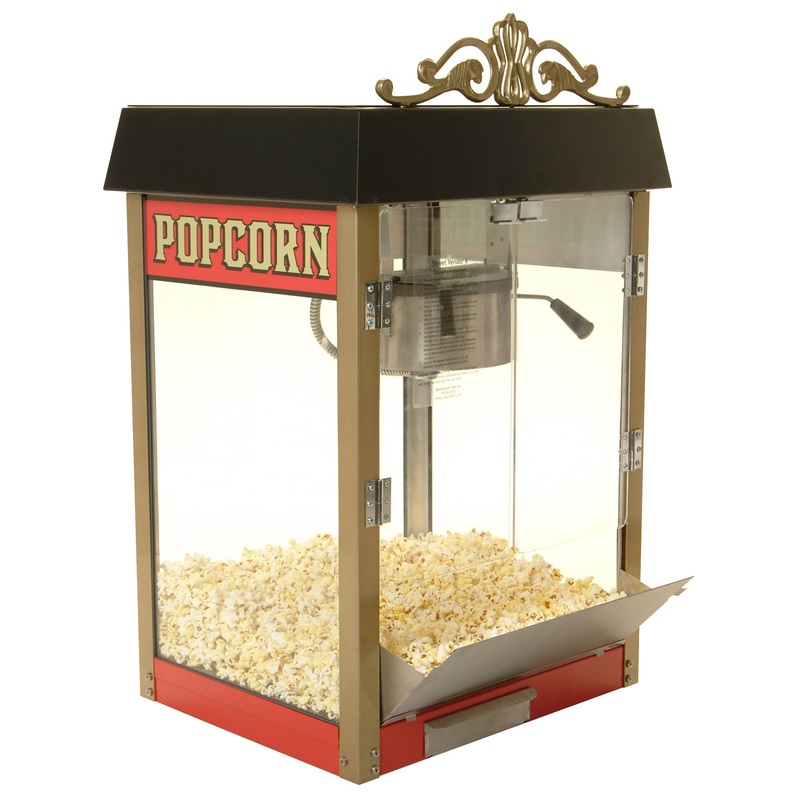 Street Vendor Popcorn Machine, 4 oz Kettle