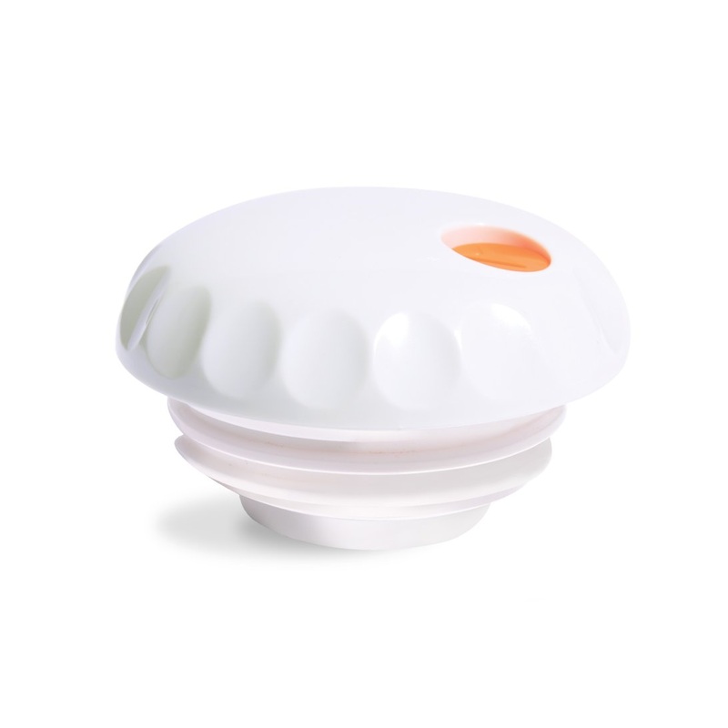 Vollrath SwirlServe Tilt & Pour Beverge Server Lid, 10 oz, White