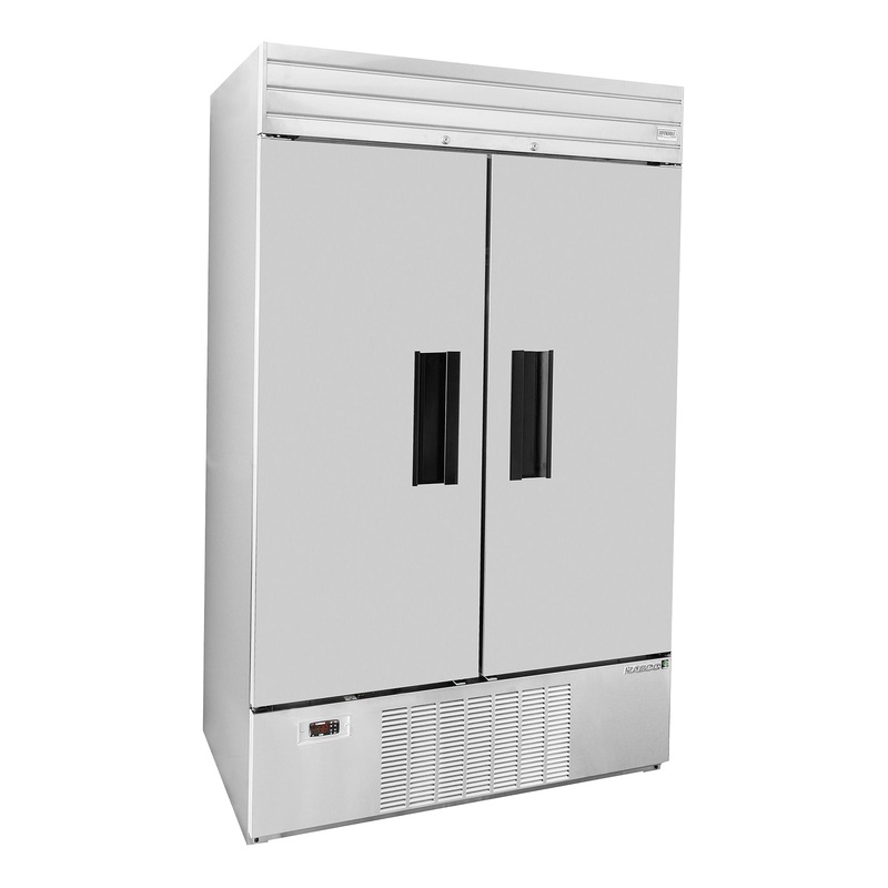 Habco Dependable Series Commercial Freezer, Double Stainless Steel Door, 46 CuFt