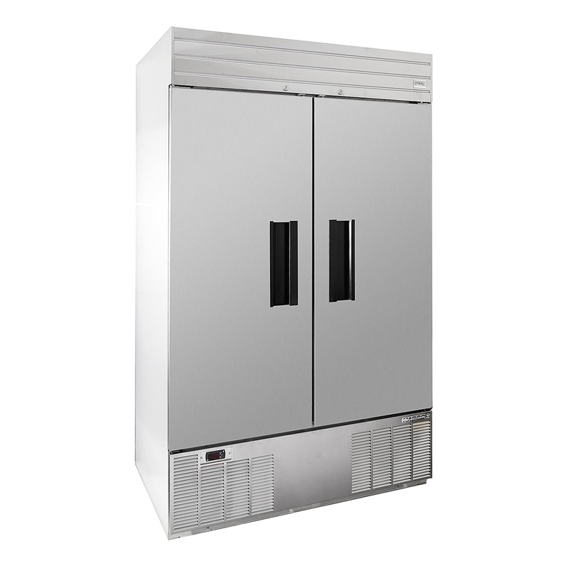 Habco Dependable Series Refrigerator, Double Stainless Steel Doors, 46 CuFt