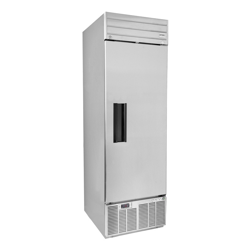Habco Dependable Series Refrigerator, Single Stainless Steel Door, 24 CuFt