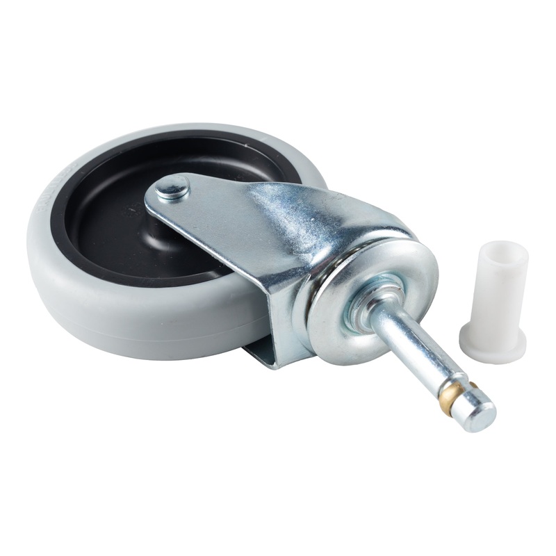 Rubbermaid Cart Stem Caster, Black