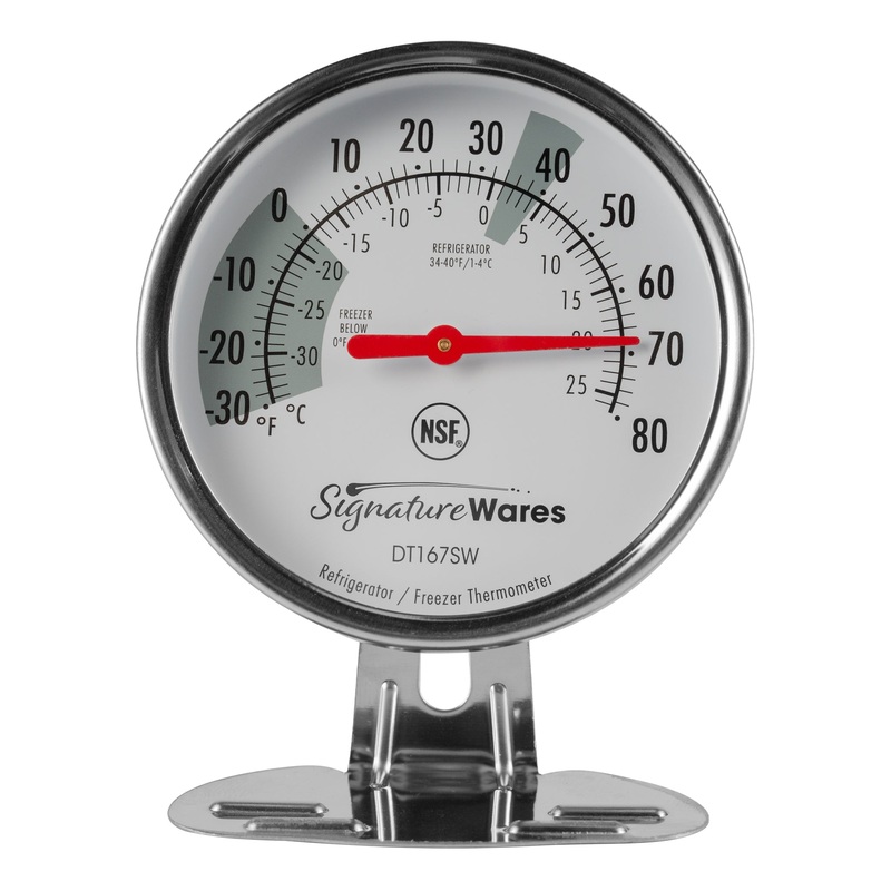 SignatureWares Refrigerator/Freezer Dial Thermometer, 3" Dial