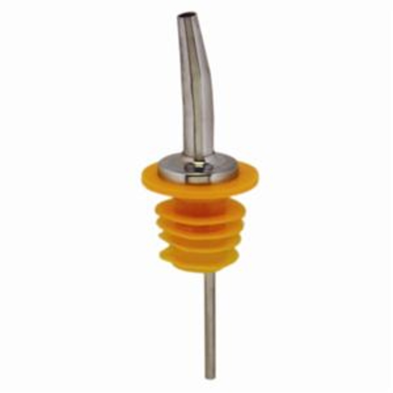 Spill-Stop Chrome Tapered Pourer, 285 Series, Oversized Poly-Kork (12-pack)