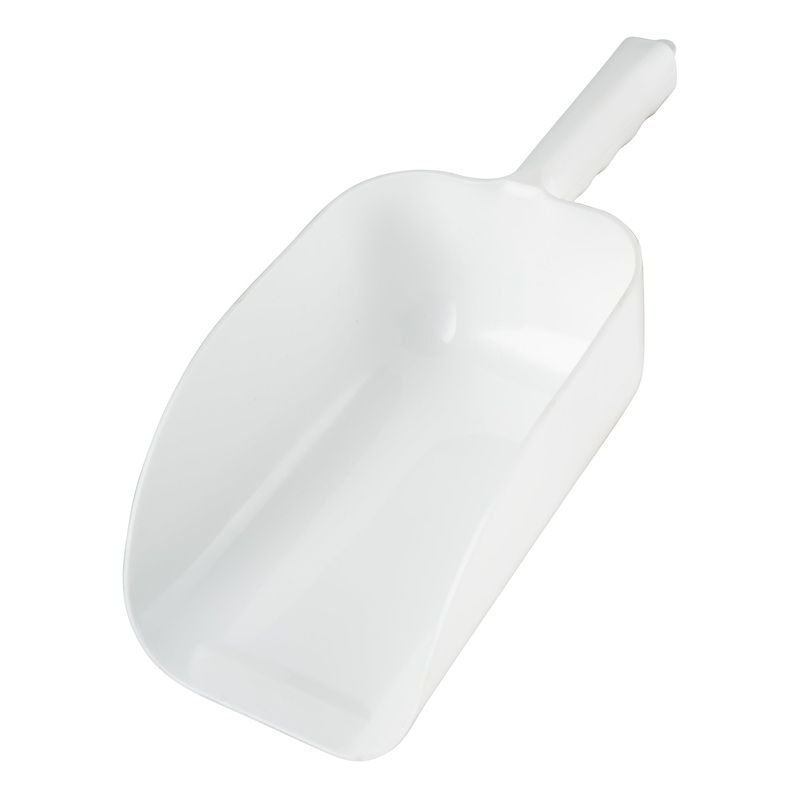 Spill-Stop Ice Scoop, 82 oz, White