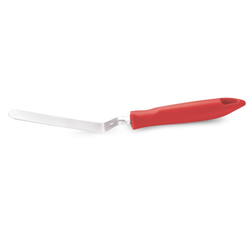 Cuisipro Offset Spatula, 9", Stainless Steel/Red