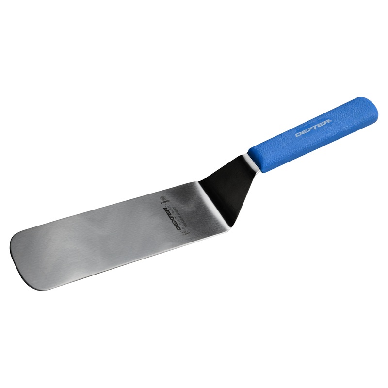 Dexter Sani-Safe Cool Blue Grill Turner, 8" x 3"