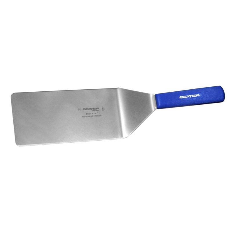 Dexter Sani-Safe Cool Blue Steak Turner, 8" x 4"