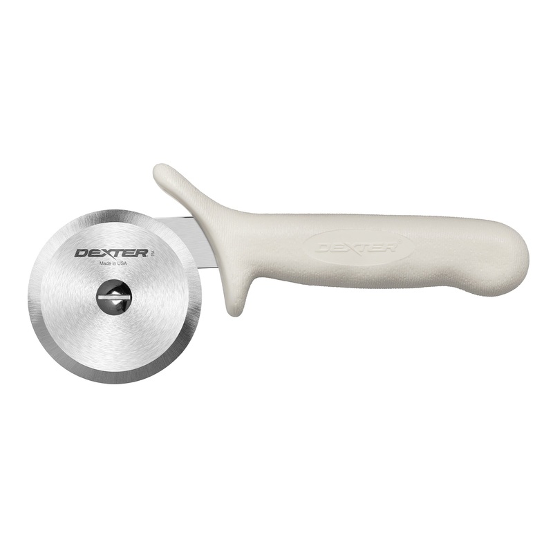 Dexter Sani-Safe Pizza Cutter, 2.75" Blade, White