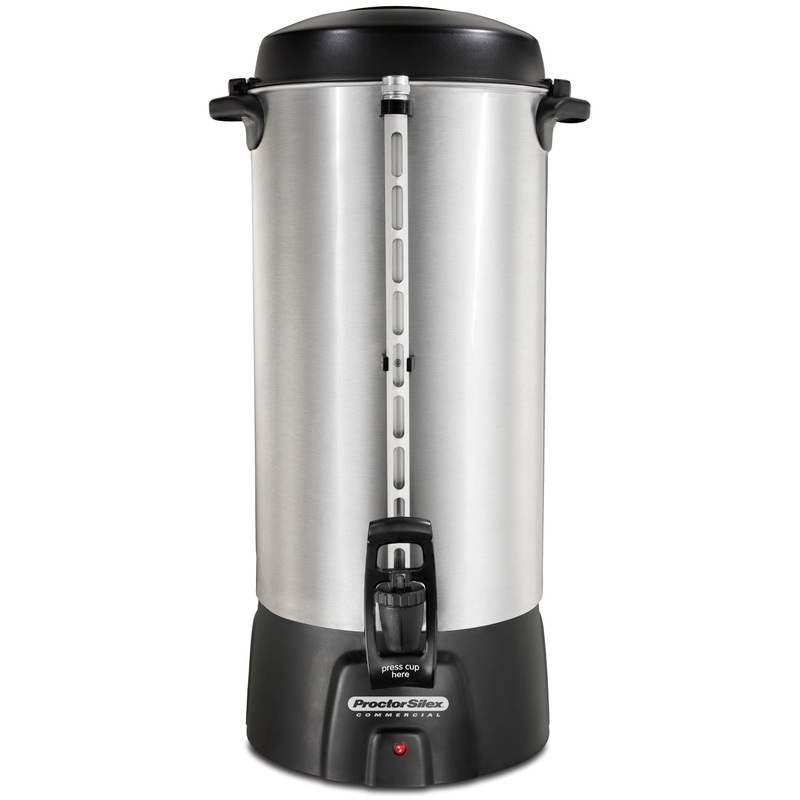 Proctor Silex Commercial Coffee Urn, 100 Cup, Stainless Steel, 120V