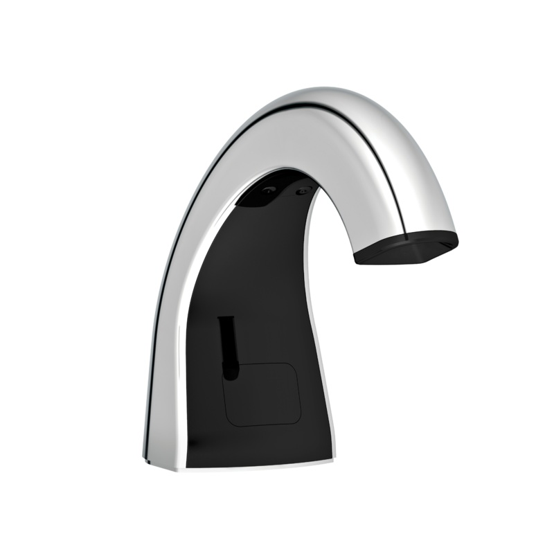 Rubbermaid OneShot Touch-Free Soap Dispenser, Chrome/Black