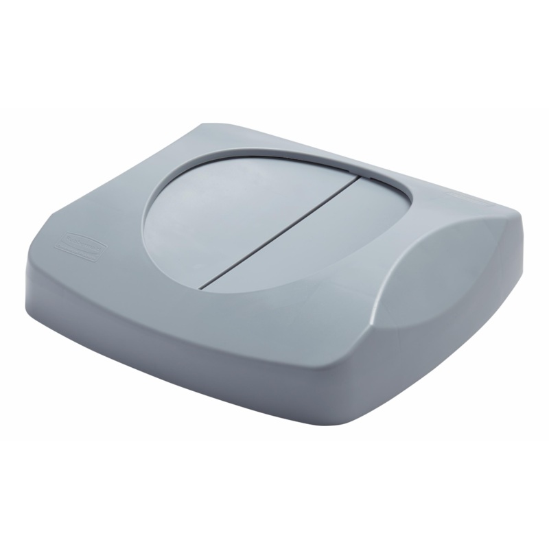 Rubbermaid Untouchable Container Swing Top Lid, 23 Gal Square, Grey