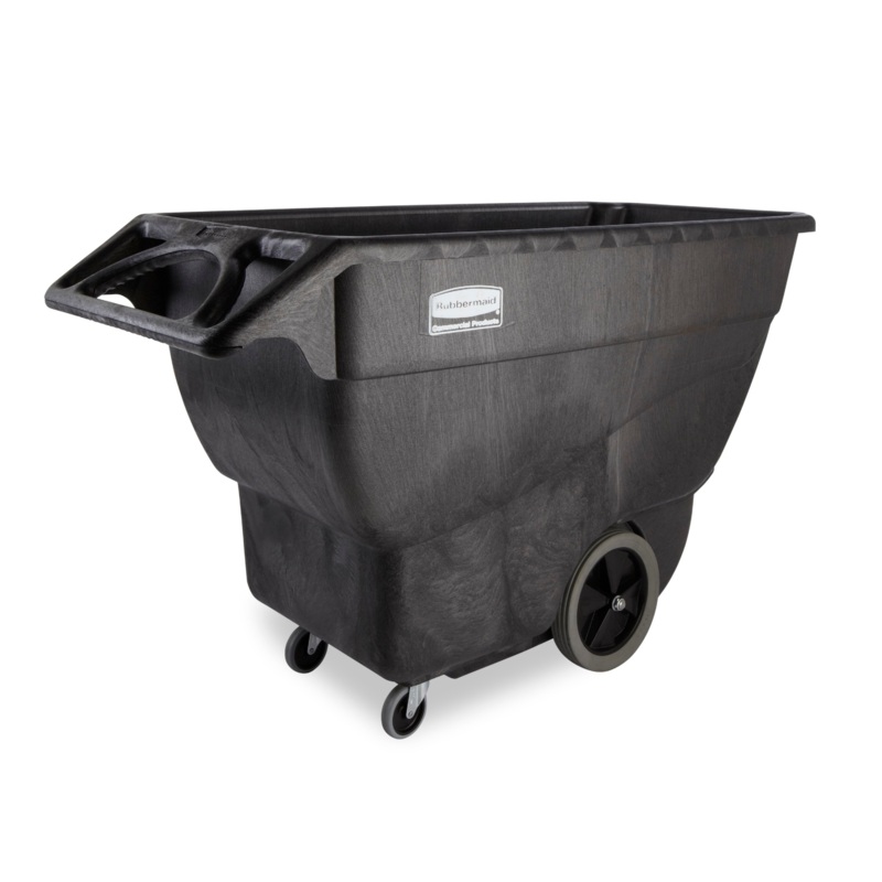 Rubbermaid Utility Duty Tilt Truck, 600 lb Load Capacity, Structural Foam, Black