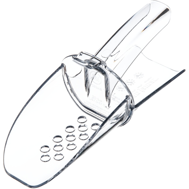 San Jamar Saf-T-Scoop Banquet Ice Scoop, 4-6 Oz, Clear