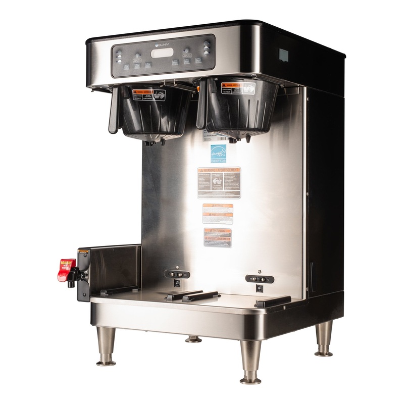 BUNN ICB TWIN SH Infusion Series Soft Heat Coffee Brewer, Stainless Steel, 120/240V