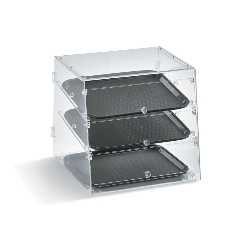 Vollrath Knock Down Bakery Case, 3 Shelf, Front and Rear Doors, Acrylic