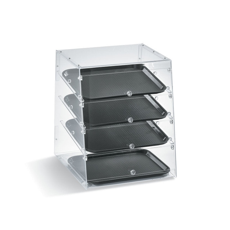Vollrath Knock Down Bakery Case, 4 Shelf, Split Front Doors, Acrylic