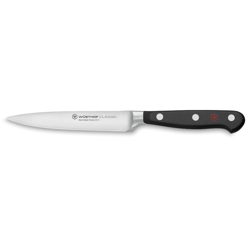 Wusthof Classic Utility Knife, 4.5", Black