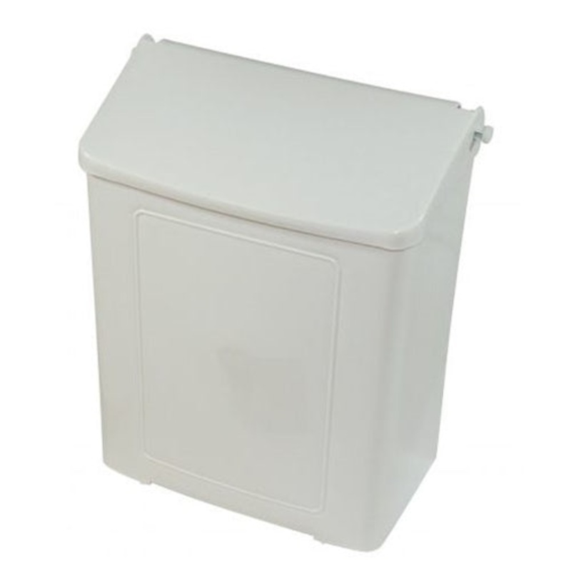 Globe Sanitary Napkin Disposal Unit, Plastic, White
