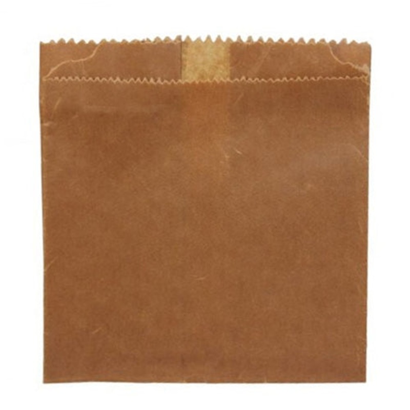 Globe Sanitary Napkin Waxed Paper Bags, Brown (500-pack)